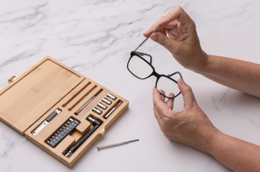 Logotrade promotional product image of: Carvine 21 pcs bamboo tool set